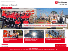 Tablet Screenshot of malteser-rostock.de